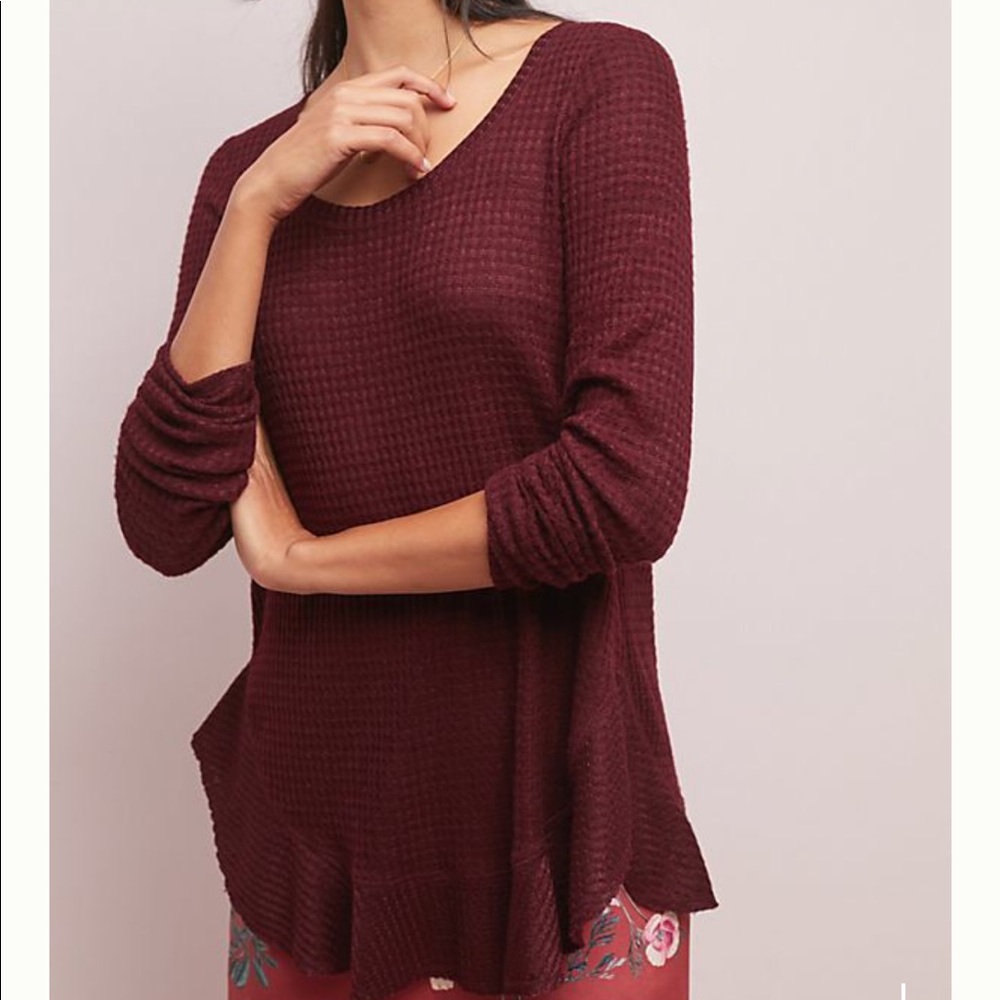 Saturday Sunday Open Back Waffle Tunic